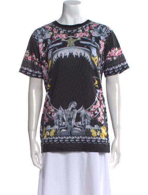 Givenchy Floral Print Crew Neck T-Shirt
