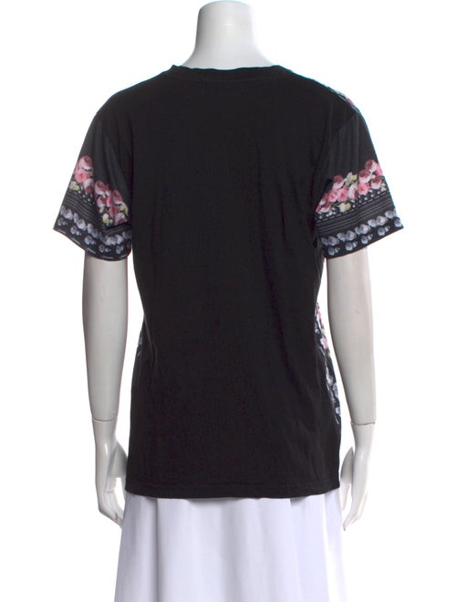 Givenchy Floral Print Crew Neck T-Shirt