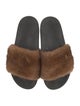 Givenchy Rubber Fur Trim Slides