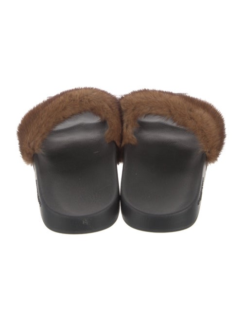 Givenchy Rubber Fur Trim Slides