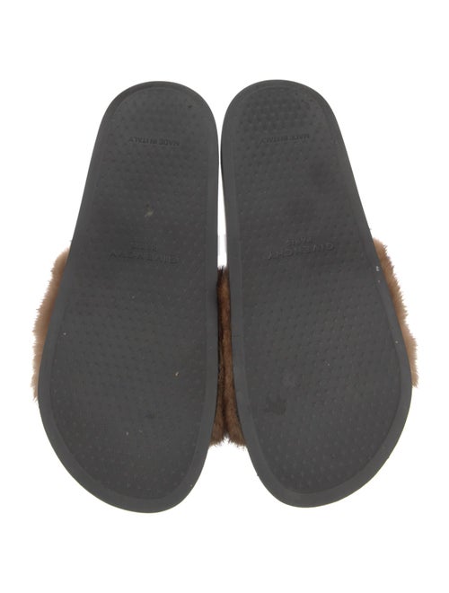 Givenchy Rubber Fur Trim Slides