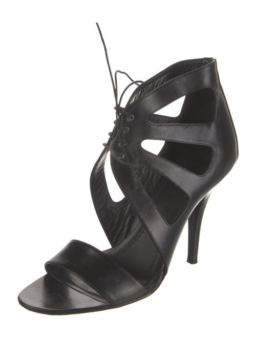 Givenchy Leather Cutout Accent Sandals