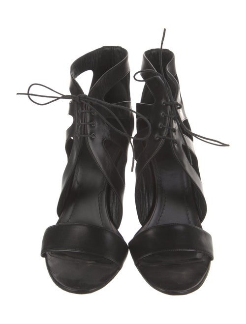 Givenchy Leather Cutout Accent Sandals