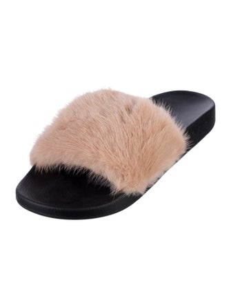 Givenchy Fur Slides