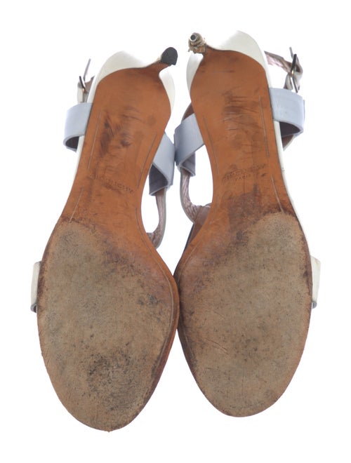 Givenchy Leather Colorblock Pattern Slingback Pumps