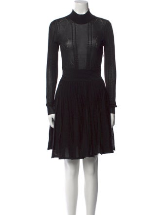 Givenchy Mock Neck Knee-Length Dress