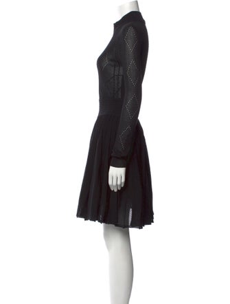 Givenchy Mock Neck Knee-Length Dress