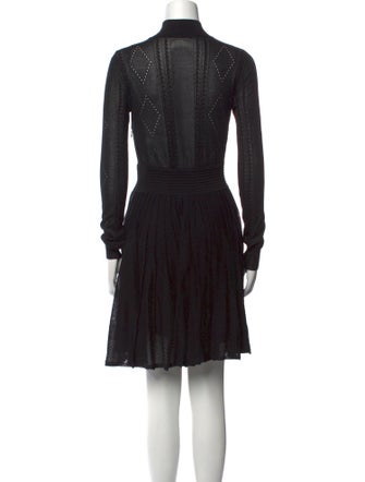 Givenchy Mock Neck Knee-Length Dress
