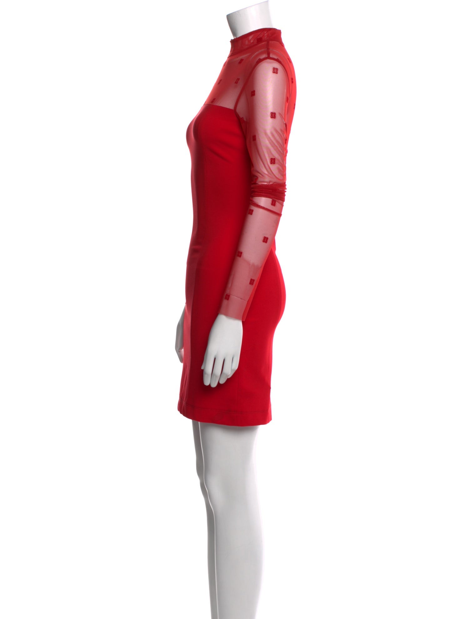 Givenchy Mock Neck Mini Dress