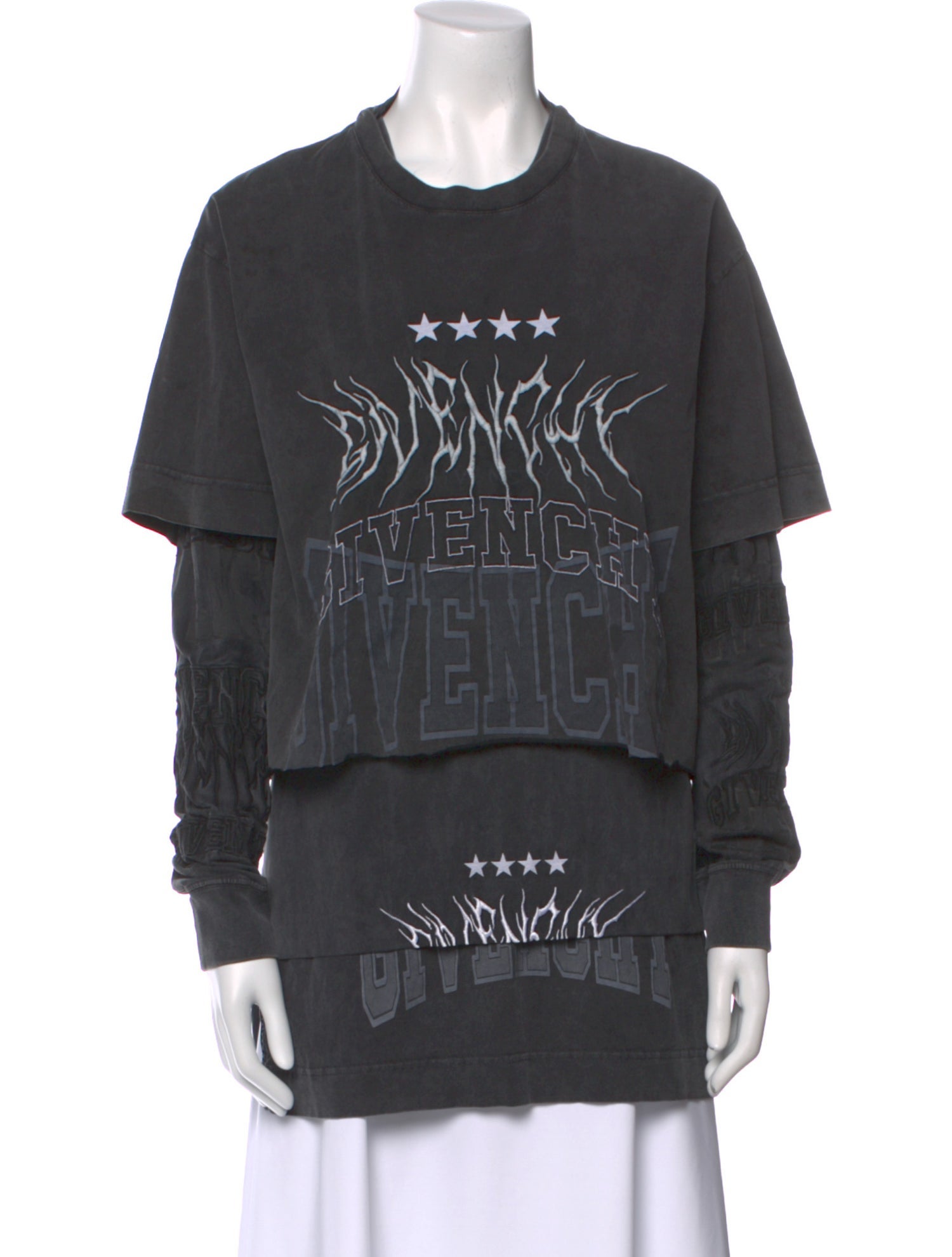 Givenchy Graphic Print Crew Neck Sweatshirt