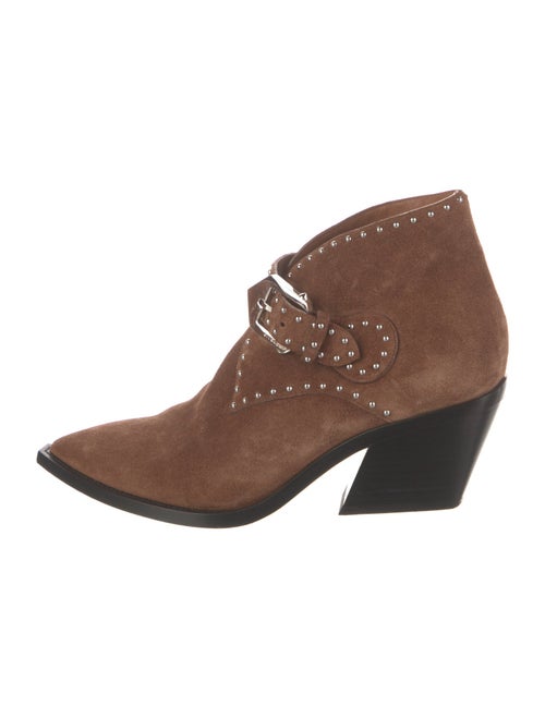 Givenchy Suede Studded Accents Lace-Up Boots