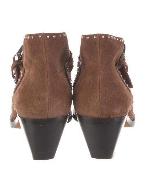 Givenchy Suede Studded Accents Lace-Up Boots
