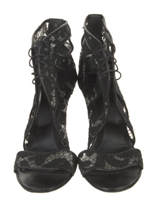 Givenchy Lace Cutout Accent Pumps