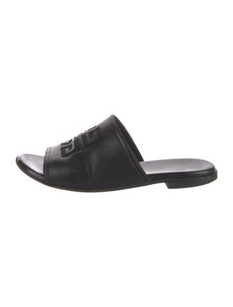 Givenchy Leather Mesh Accents Slides