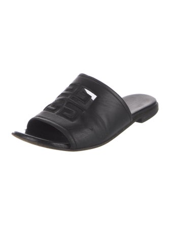 Givenchy Leather Mesh Accents Slides