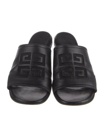 Givenchy Leather Mesh Accents Slides