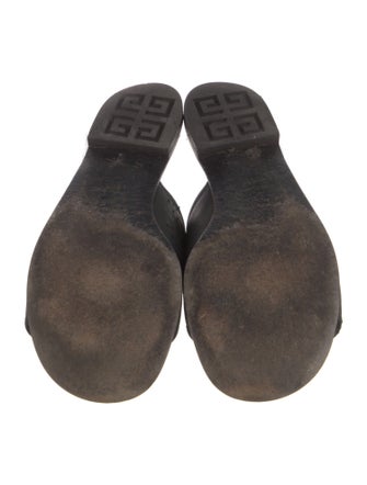 Givenchy Leather Mesh Accents Slides