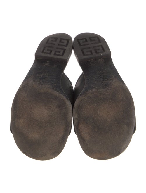Givenchy Leather Mesh Accents Slides