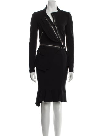 Givenchy Ruffle Embellishment Skirt Suit