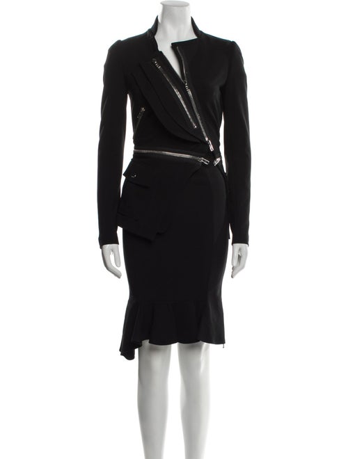 Givenchy Ruffle Embellishment Skirt Suit