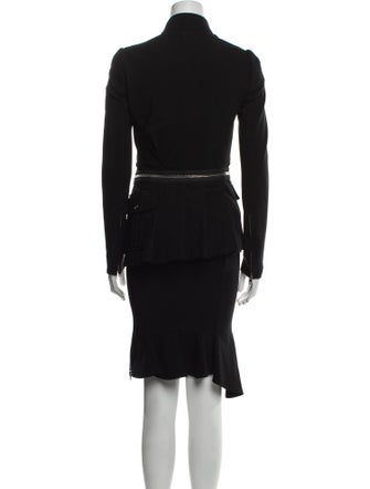 Givenchy Ruffle Embellishment Skirt Suit