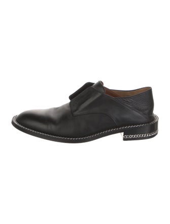 Givenchy Leather Chain-Link Accents Oxfords