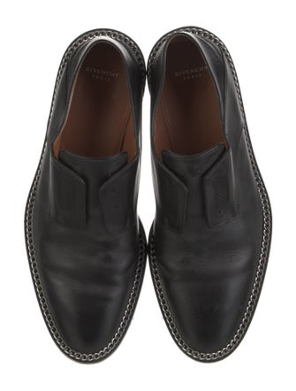 Givenchy Leather Chain-Link Accents Oxfords