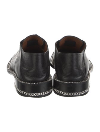 Givenchy Leather Chain-Link Accents Oxfords