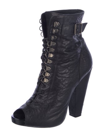 Givenchy Leather Lace-Up Boots