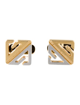 Givenchy Vintage Two-Tone GG Cufflinks