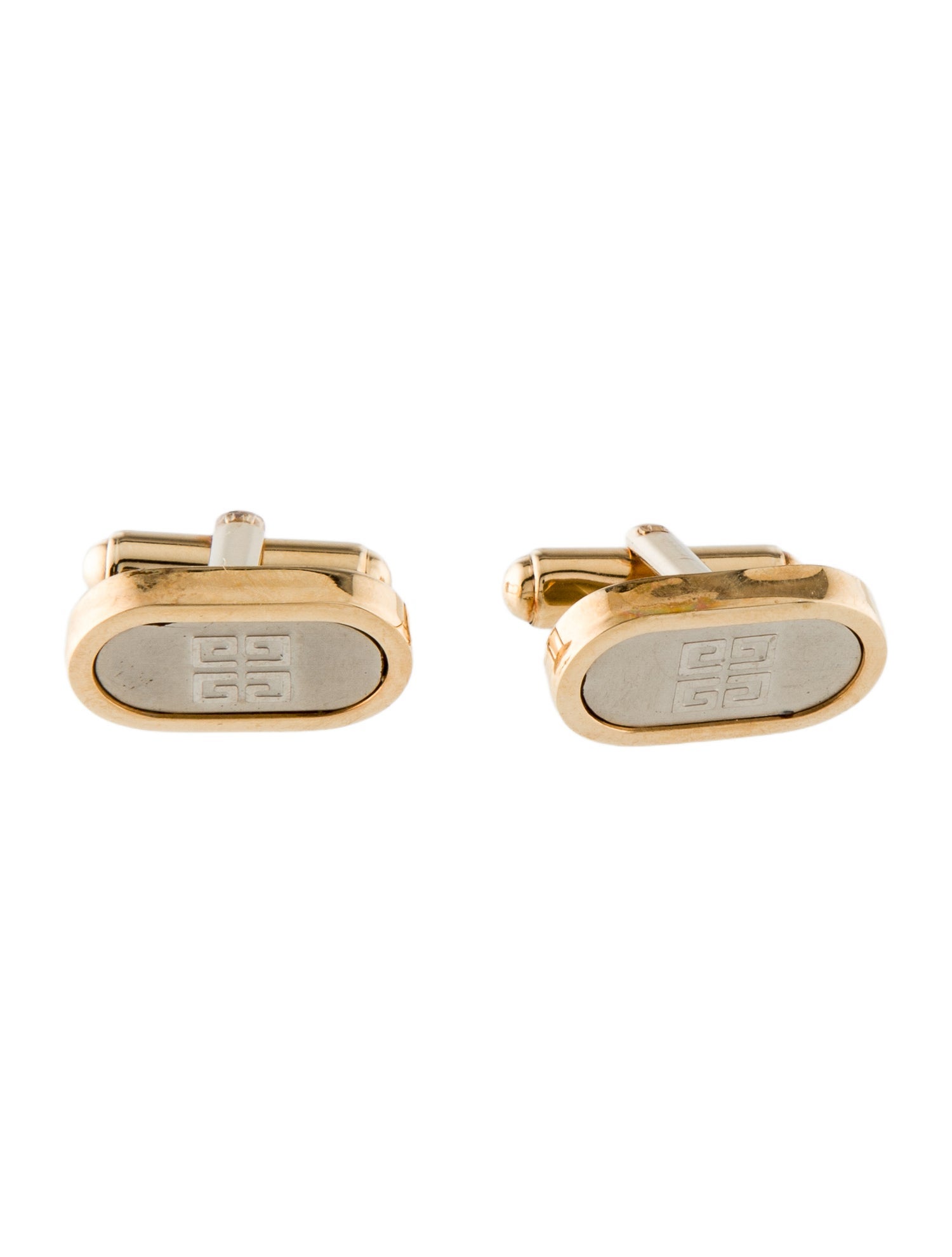 Givenchy Vintage Two-Tone GG Cufflinks