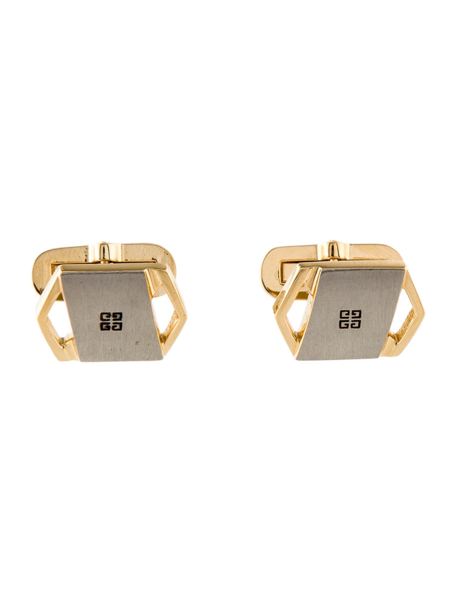 Givenchy Vintage Two-Tone GG Cufflinks