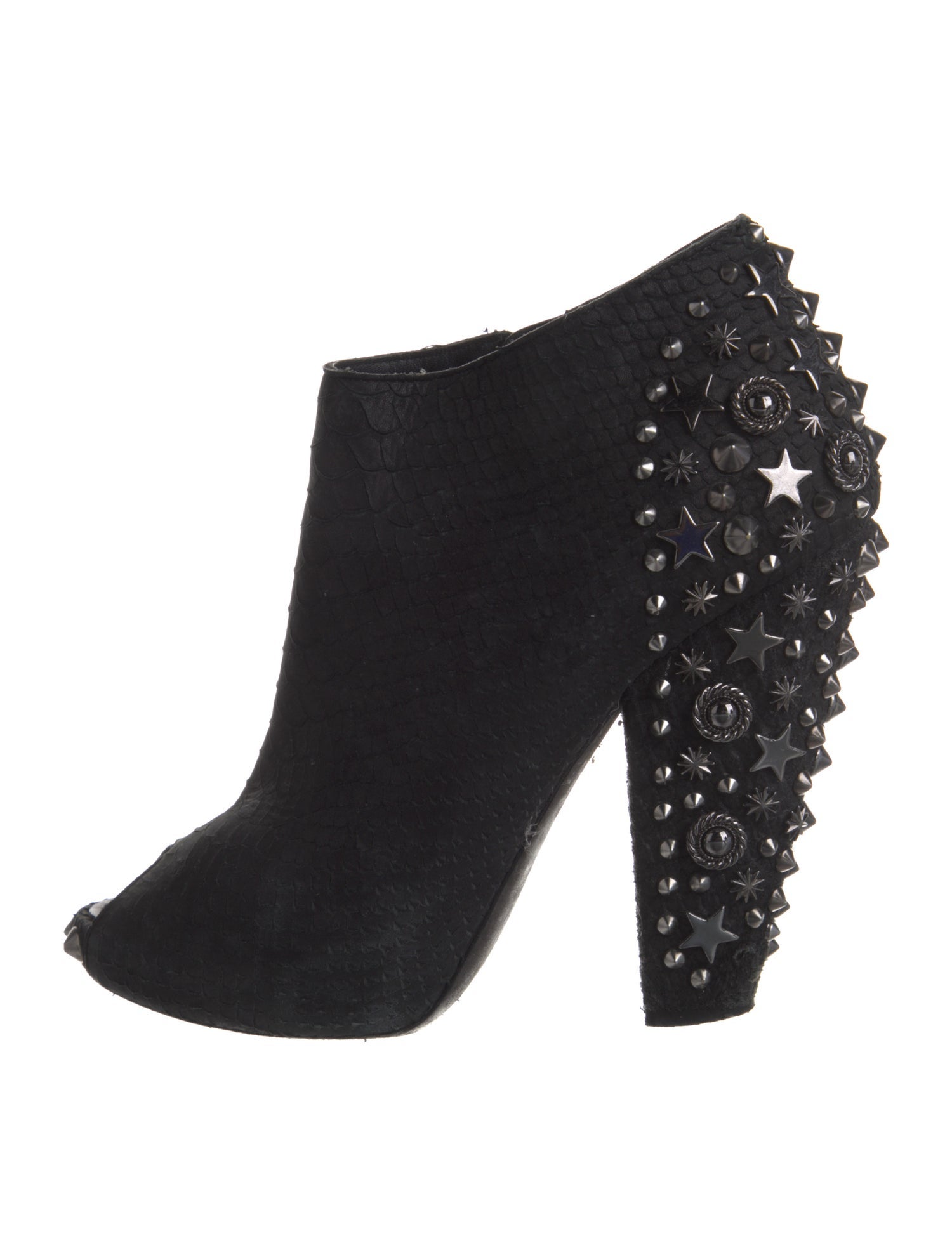 Givenchy Leather Studded Accents Boots