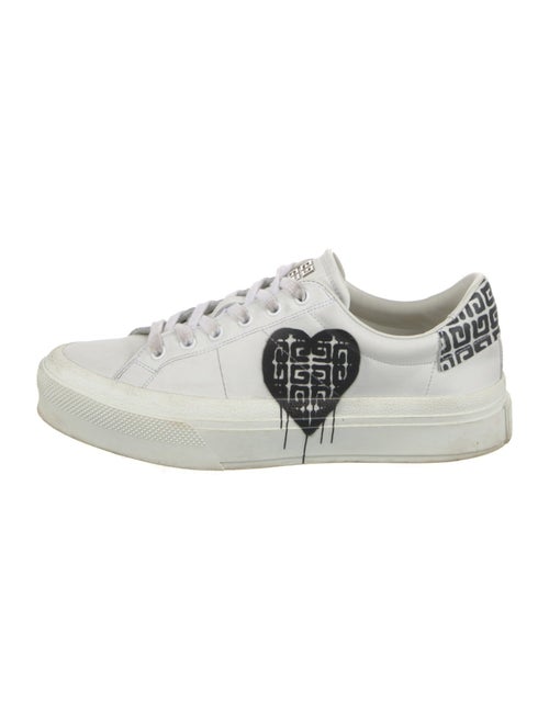 Givenchy Leather Graphic Print Sneakers