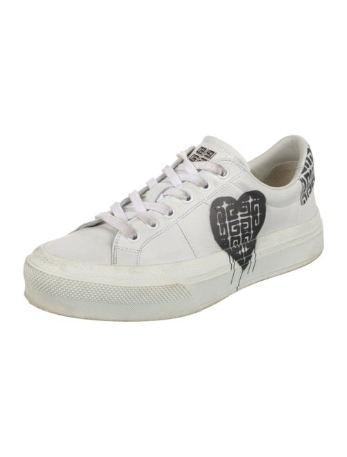 Givenchy Leather Graphic Print Sneakers