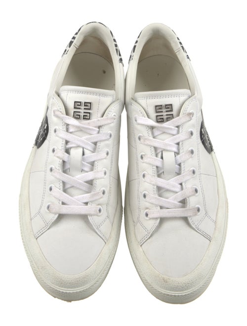 Givenchy Leather Graphic Print Sneakers
