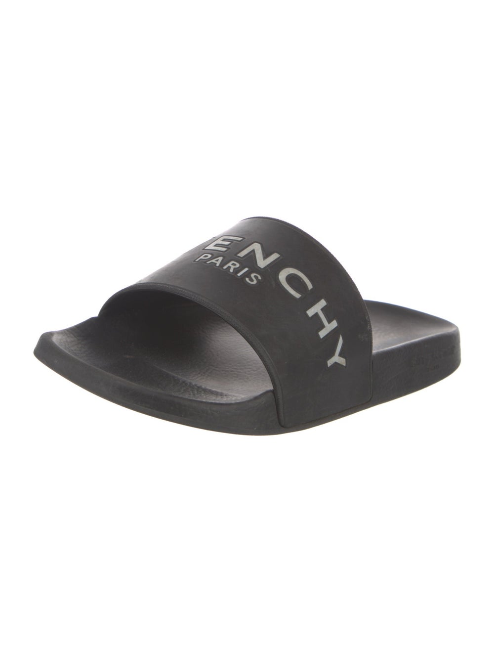Givenchy Rubber Slides Black Graphic Print - image 2