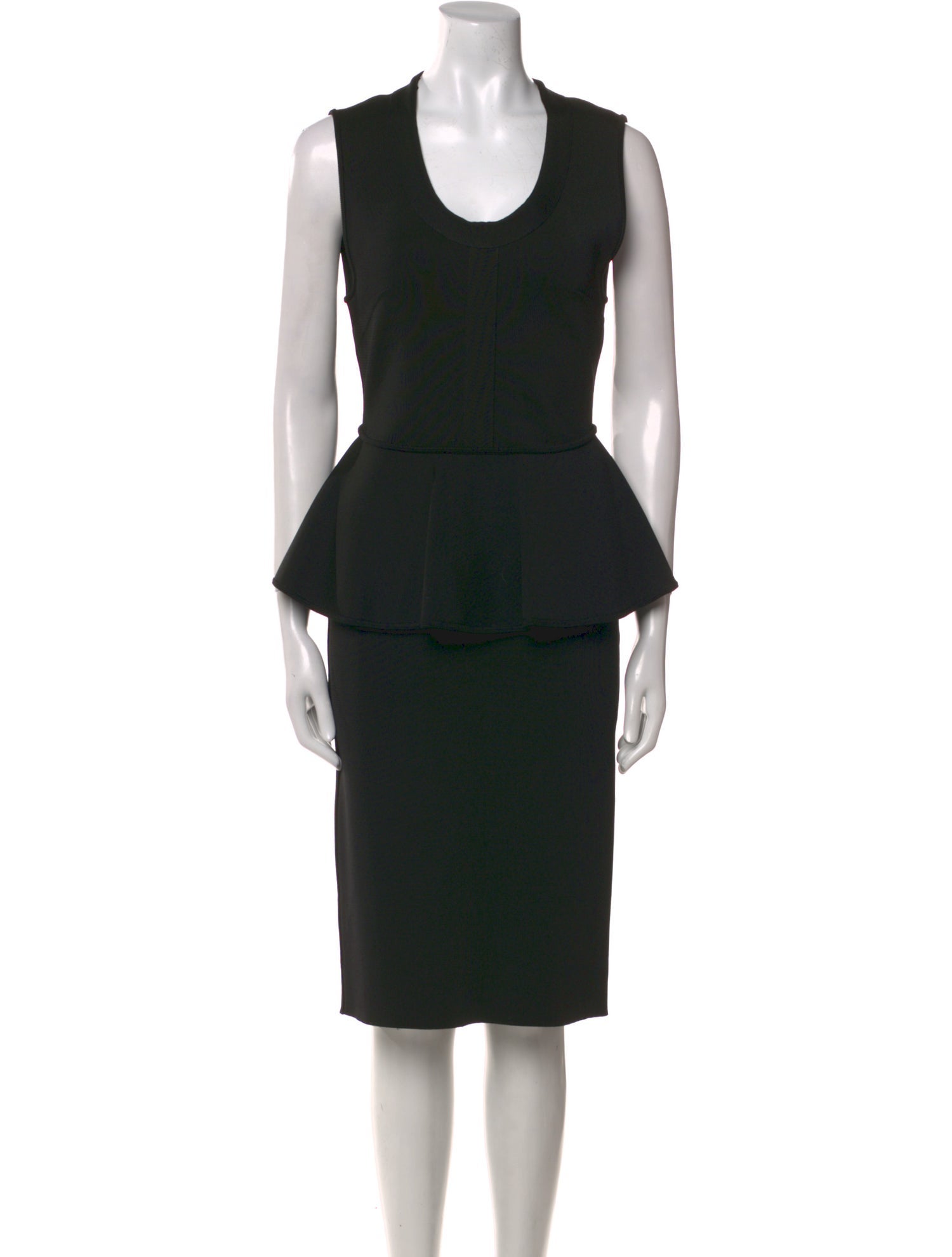 Givenchy Scoop Neck Knee-Length Dress