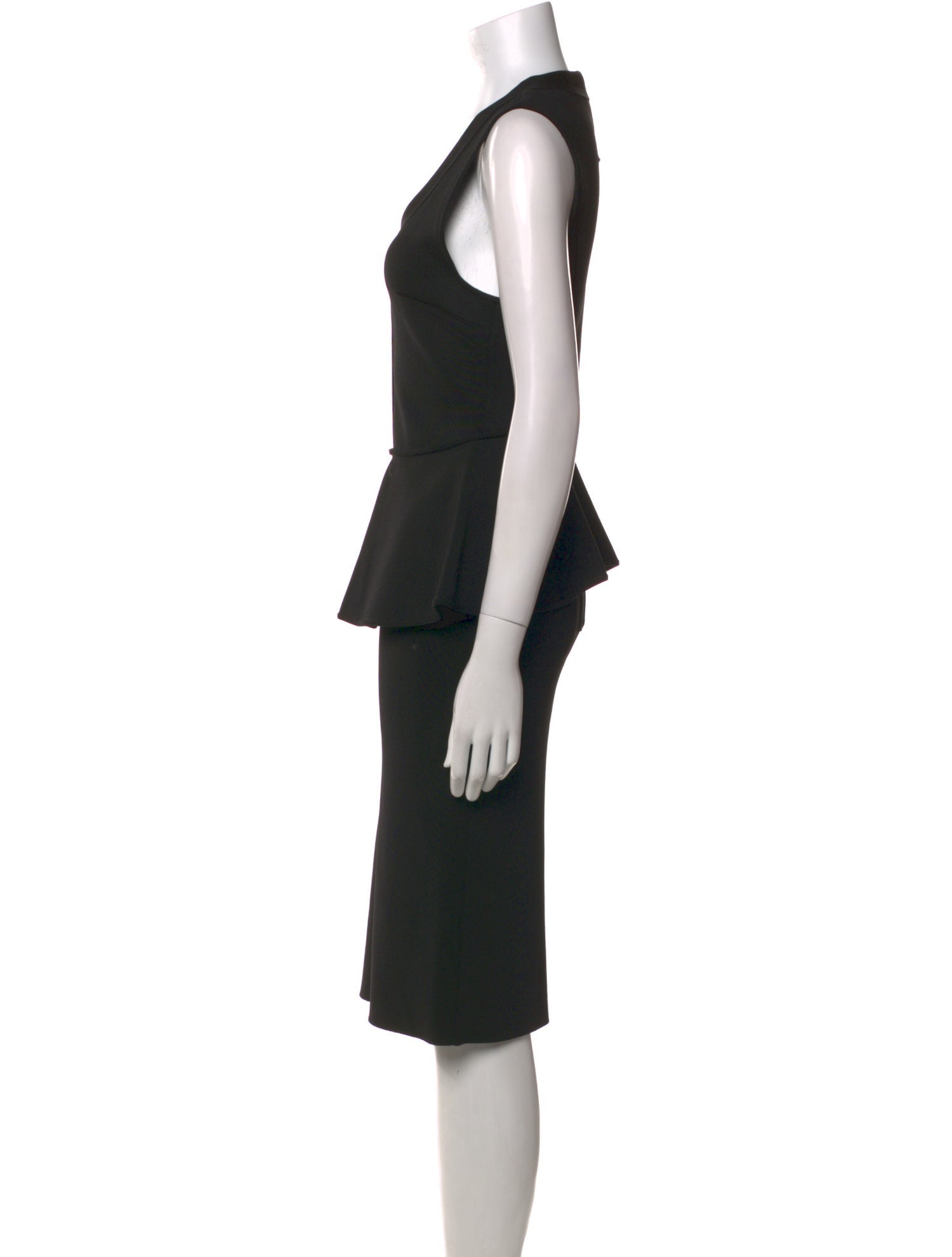 Givenchy Scoop Neck Knee-Length Dress