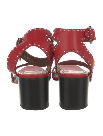 Givenchy Leather Studded Accents Sandals