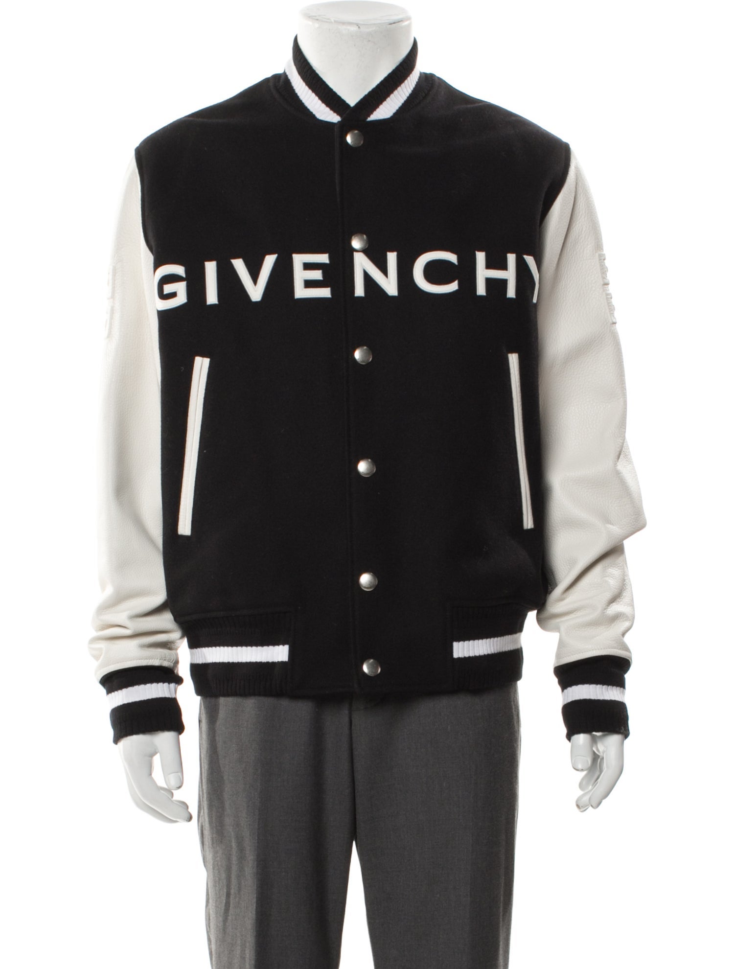 Givenchy Colorblock Pattern Varsity Jacket
