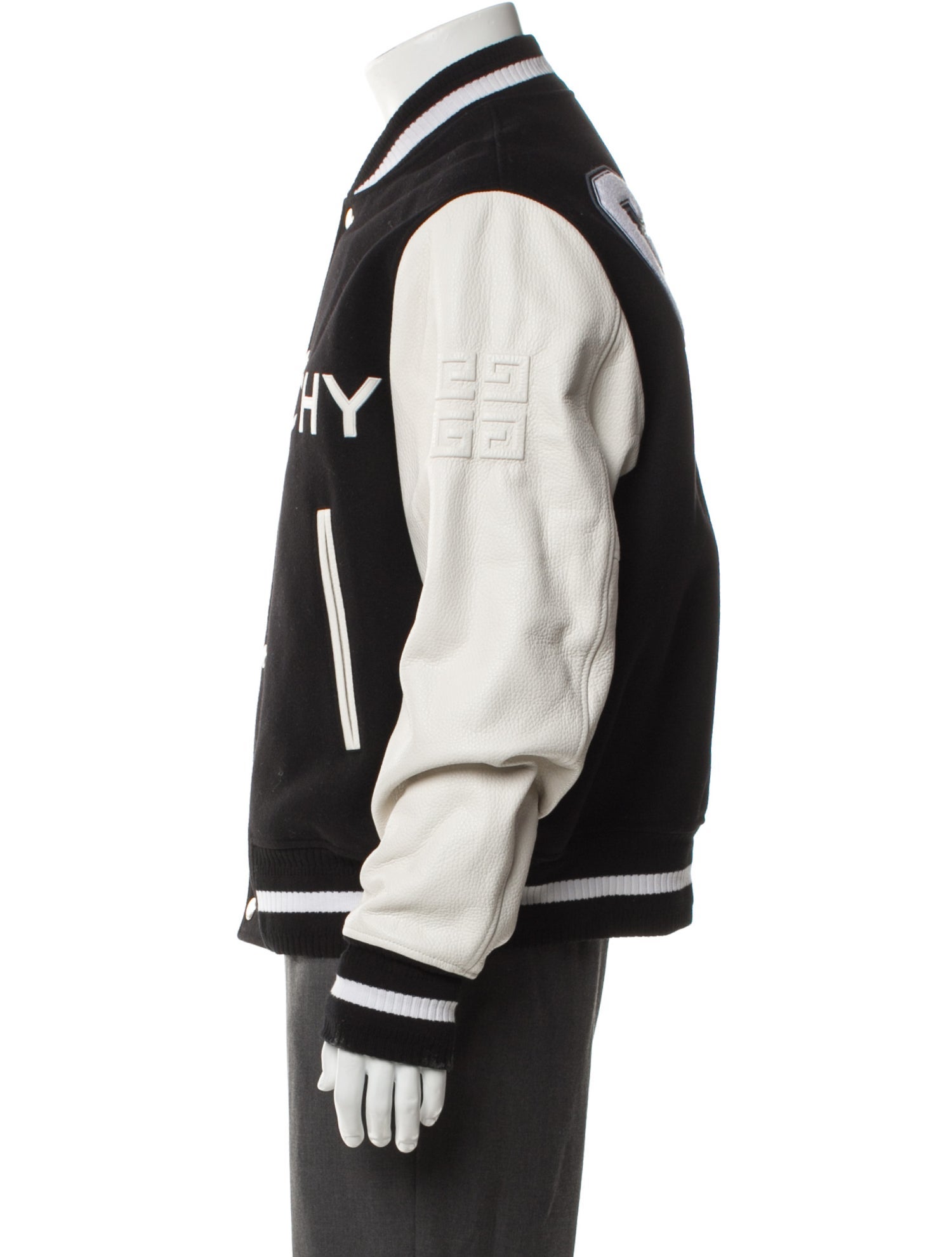 Givenchy Colorblock Pattern Varsity Jacket