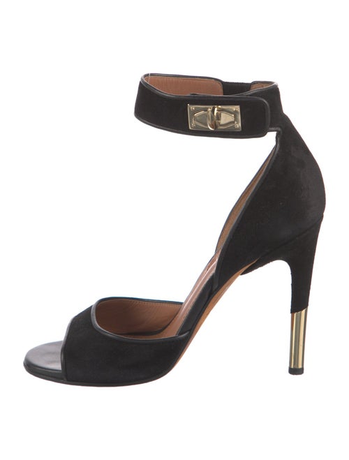 Givenchy Suede Cutout Accent Sandals