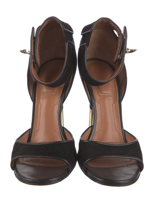 Givenchy Suede Cutout Accent Sandals