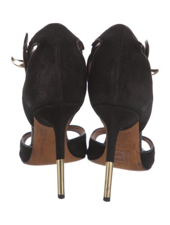 Givenchy Suede Cutout Accent Sandals