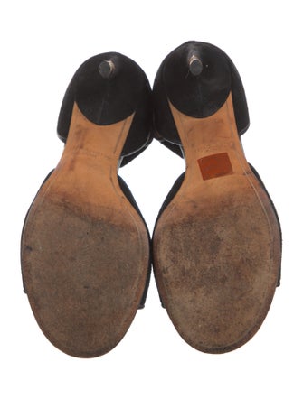 Givenchy Suede Cutout Accent Sandals