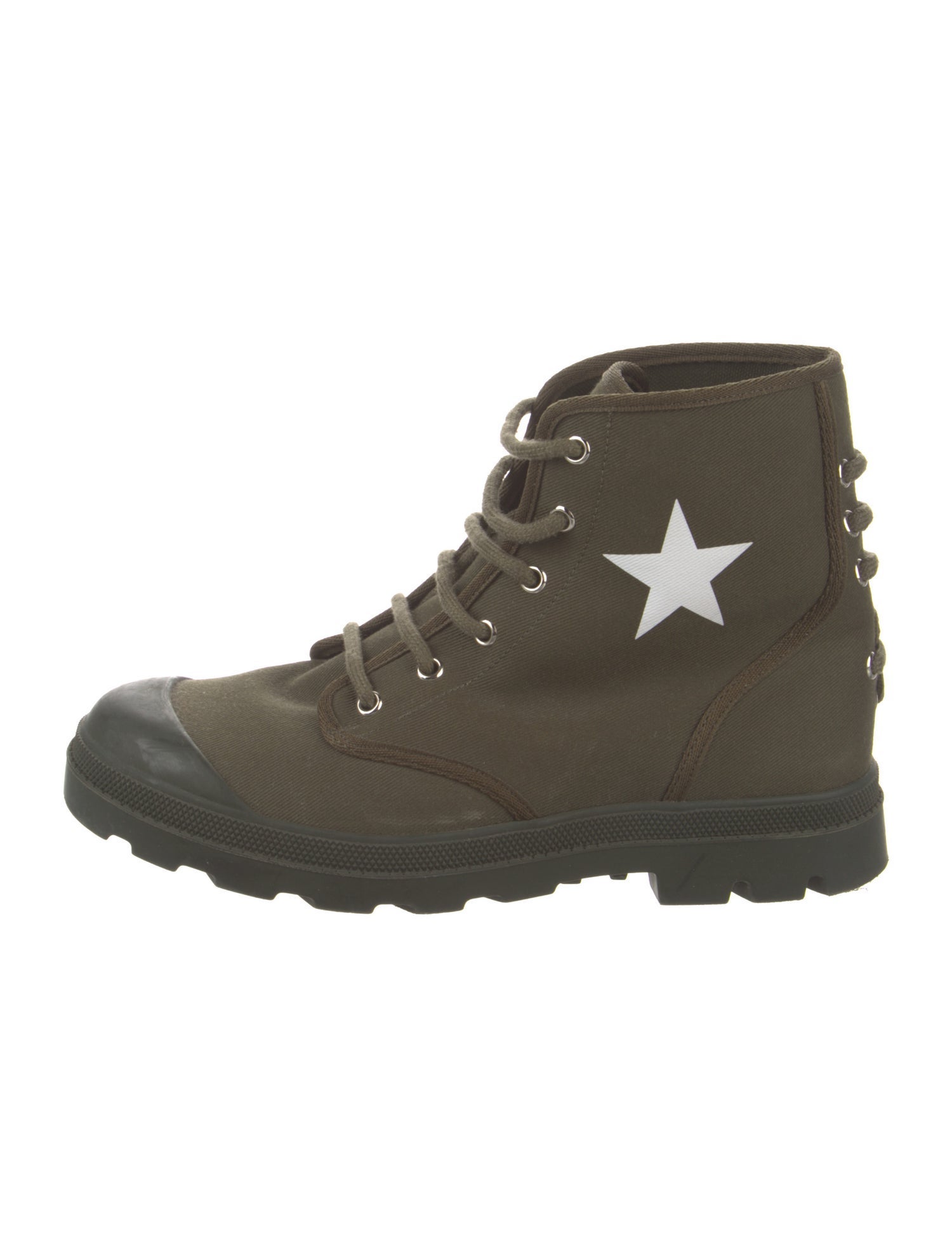 Givenchy Canvas Combat Boots