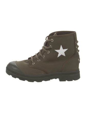 Givenchy Canvas Combat Boots