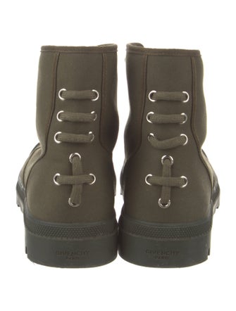 Givenchy Canvas Combat Boots