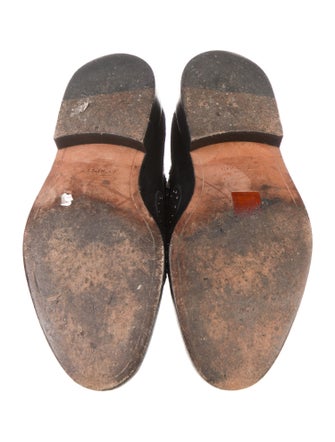 Givenchy Suede Studded Accents Combat Boots